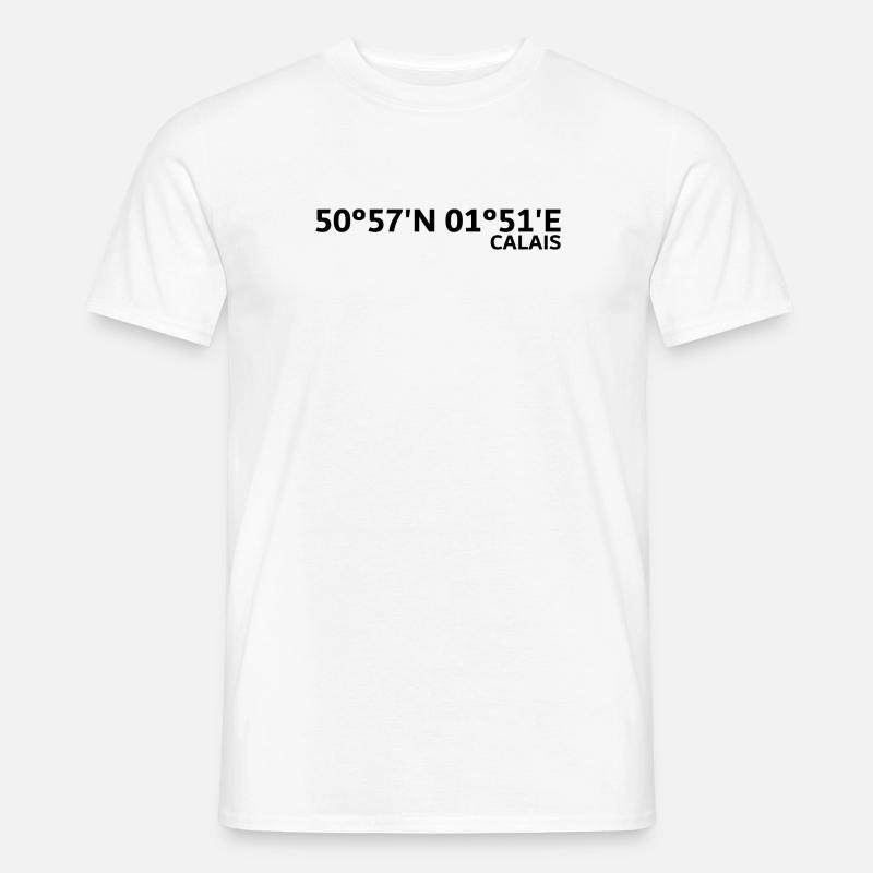 Calais Coordinates - Men's T-Shirt - white