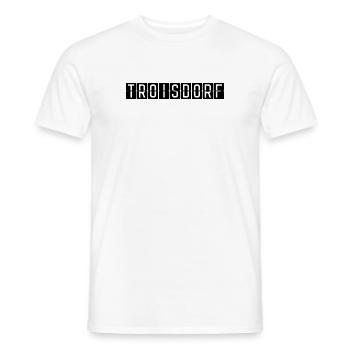 Troisdorf Flughafentafel - Männer T-Shirt - Weiß - Vorne - AI Model Male 178 dark (178cm)