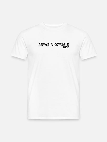 Nice coordinates - Men's T-Shirt - white