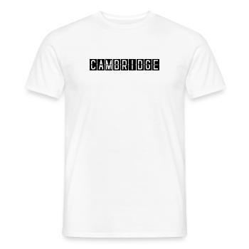 Cambridge Flughafentafel - Männer T-Shirt - Weiß - Vorne - AI Model Male 178 dark (178cm)