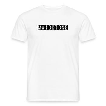 Maidstone Airport Sign - Men's T-Shirt - white - Front - AI Model Male 178 dark (178cm)