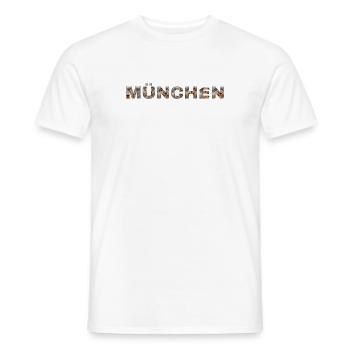 München Hund - Männer T-Shirt - Weiß - Vorne - AI Model Male 178 dark (178cm)