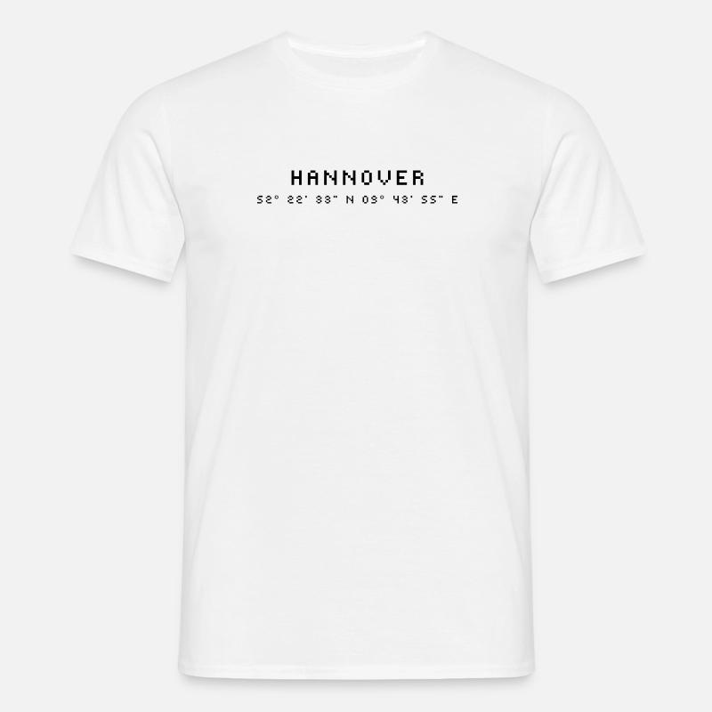Hanover coordinates - Men's T-Shirt - white