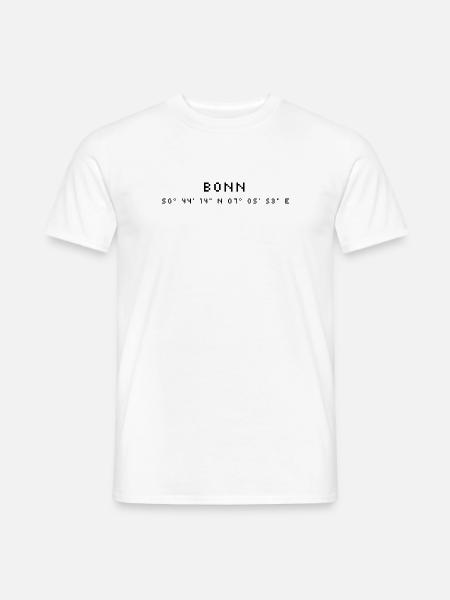 Bonn coordinates - Men's T-Shirt - white
