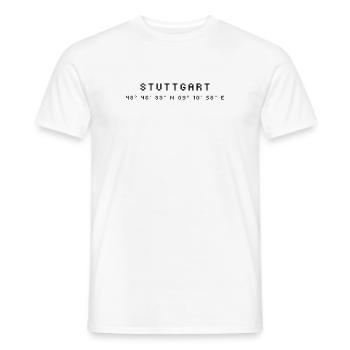 Stuttgart coordinates - Men's T-Shirt - white - Front - AI Model Male 178 dark (178cm)
