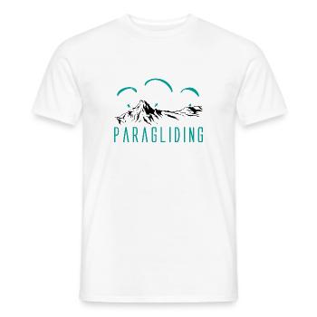 Paragliding Paragleiter Gleitschirm - Männer T-Shirt - Weiß - Vorne - AI Model Male 178 dark (178cm)