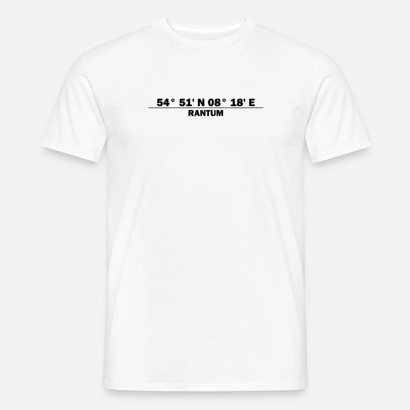 Coordonnées de Rantum - T-shirt homme - blanc