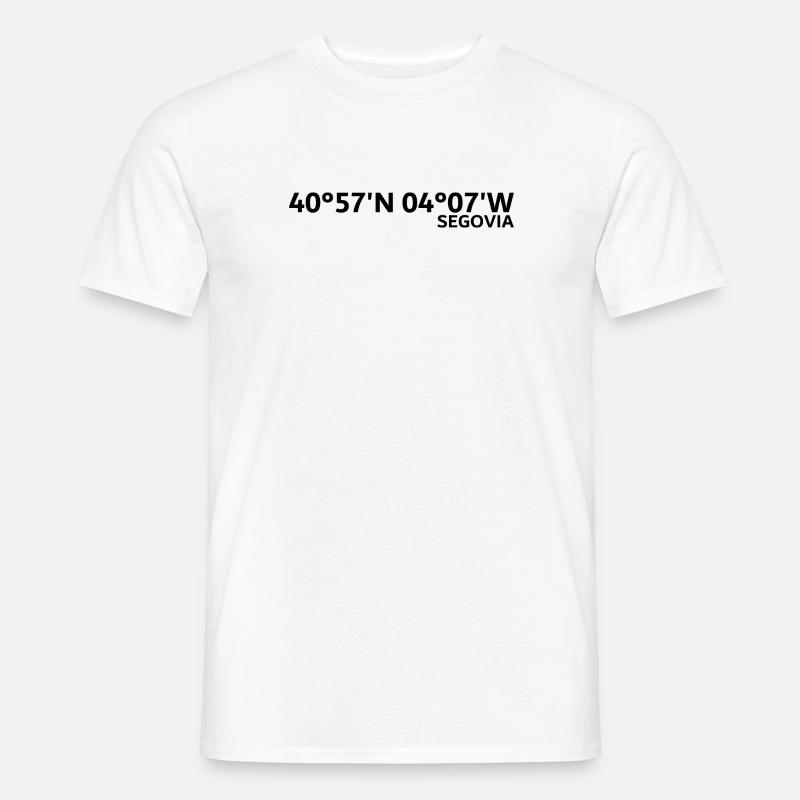Segovia Coordinates - Men's T-Shirt - white