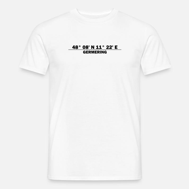 Coordonnées de germination - T-shirt homme - blanc
