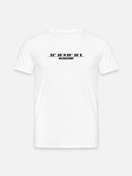 Coordonnées Wunstorf - T-shirt homme - blanc