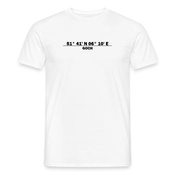 Goch Coordinates - Men's T-Shirt - white - Front - AI Model Male 178 dark (178cm)
