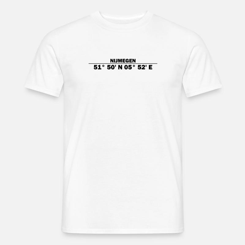 Nijmegen coordinates - Men's T-Shirt - white