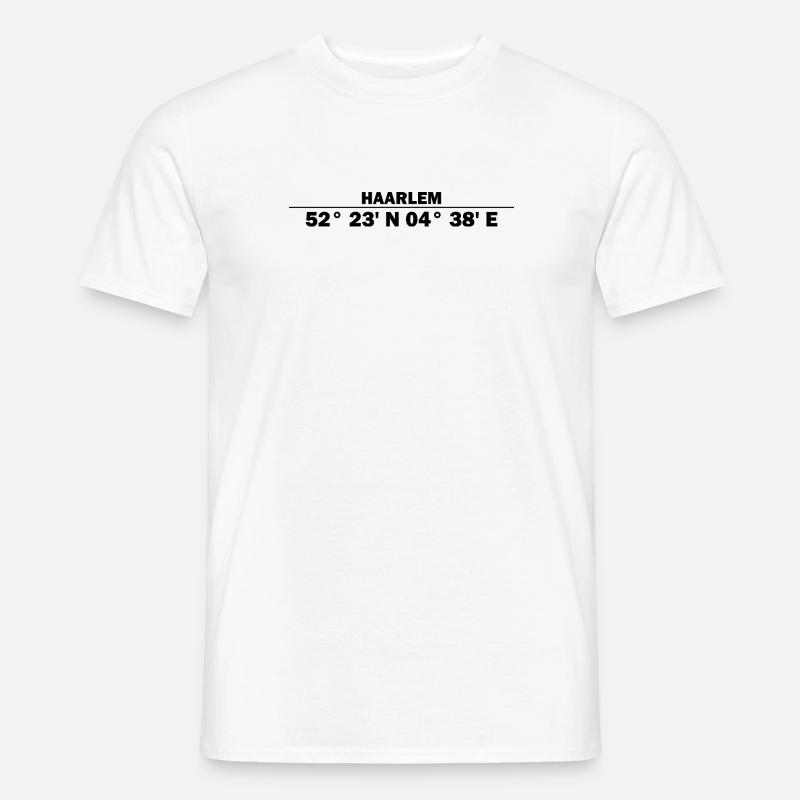 Haarlem Coordinates - Men’s T-shirt - white