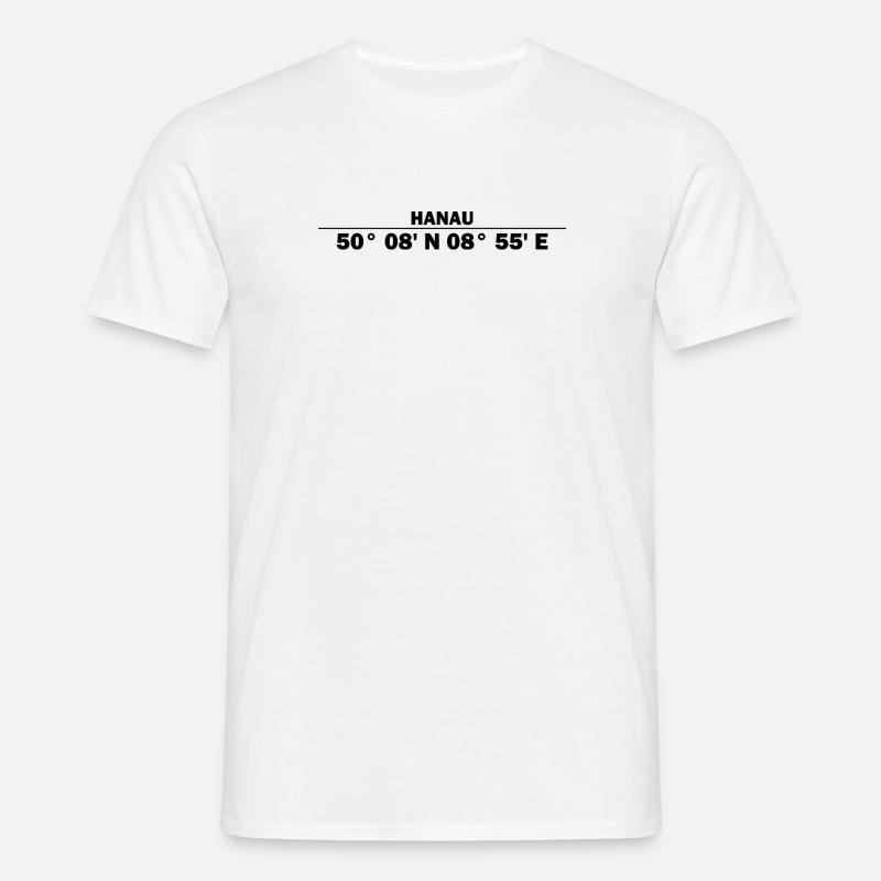 Hanau Coordinates - Men's T-Shirt - white