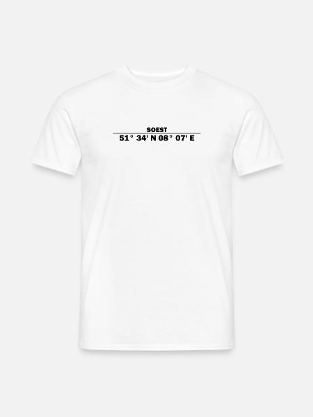 Soest coordinates - Men's T-Shirt - white