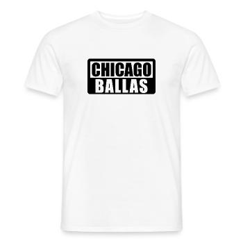 Chicago Ballas - Fresh Design Favorite City - Men's T-Shirt - white - Front - AI Model Male 178 dark (178cm)