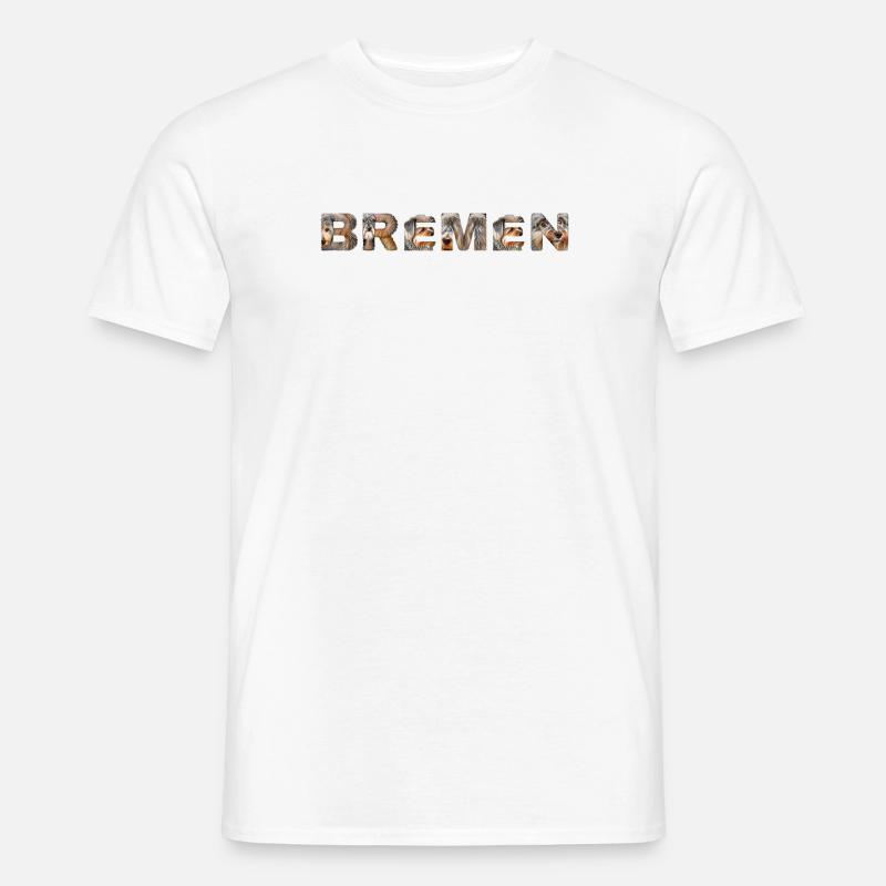 Bremen Hund - Männer T-Shirt - Weiß