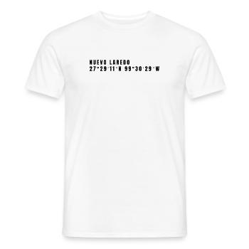 Tamaulipas Mexico Coordinates - Men's T-Shirt - white - Front - AI Model Male 178 dark (178cm)
