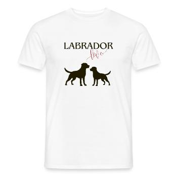 Labrador Love. - Männer T-Shirt - Weiß - Vorne - AI Model Male 178 dark (178cm)