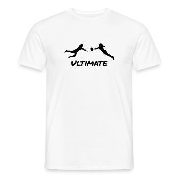 Ultimate Frisbee - Women - Men's T-Shirt - white - Front - AI Model Male 178 dark (178cm)