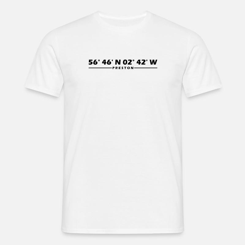 Preston Coordinates - Men's T-Shirt - white