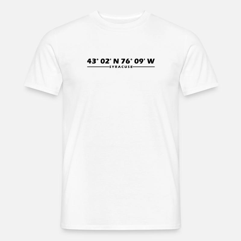 Syracuse Coordinates - Men's T-shirt - white