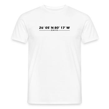 Davie coordinates - Men's T-Shirt - white - Front - AI Model Male 178 dark (178cm)