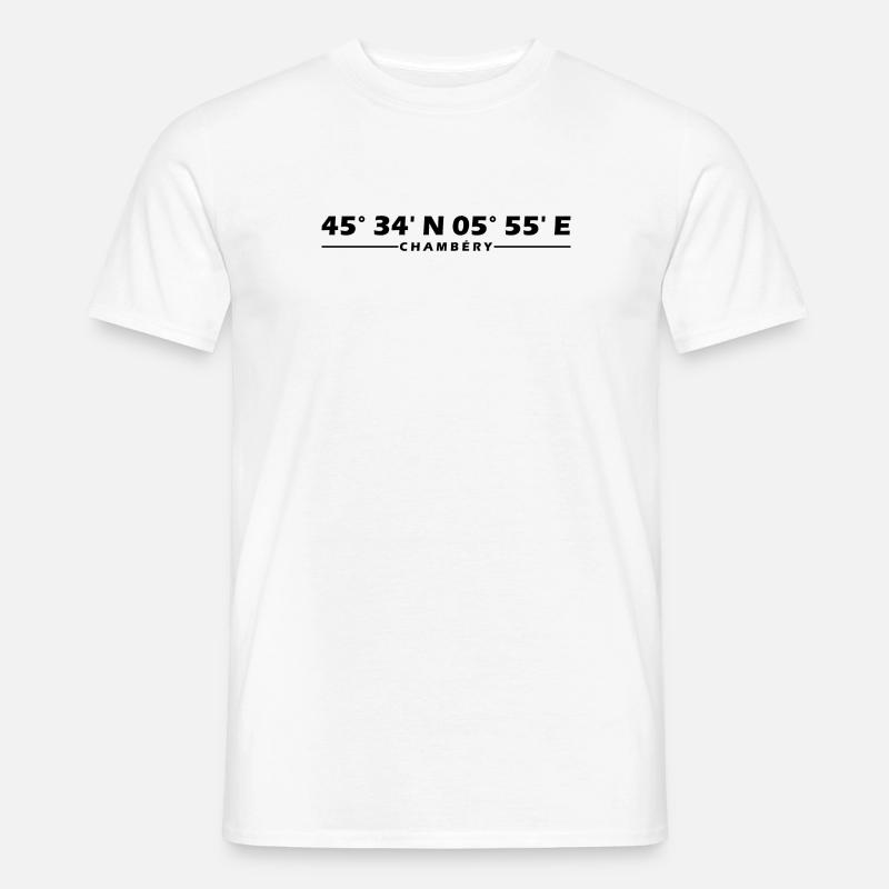 Chambéry coordinates - Men's T-Shirt - white