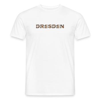 Dresden Hund - Männer T-Shirt - Weiß - Vorne - AI Model Male 178 dark (178cm)