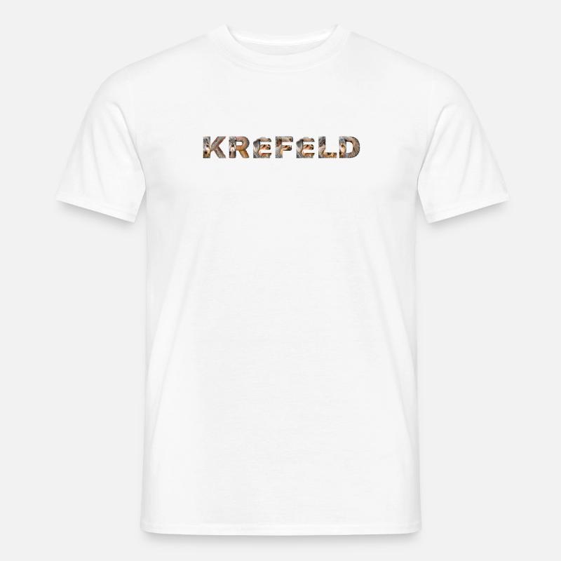Krefeld Hund - Männer T-Shirt - Weiß