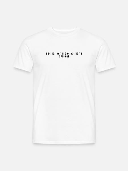 Skip Coordonnées Basse-Saxe - T-shirt homme - blanc