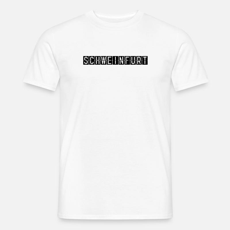 Schweinfurt Flughafentafel - Männer T-Shirt - Weiß