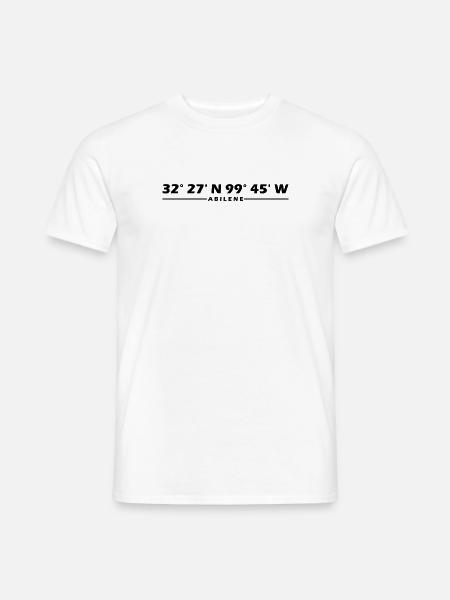 Coordonnées Abilene - T-shirt homme - blanc