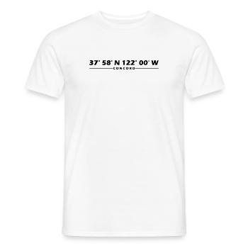 Concord Coordinates - Men's T-Shirt - white - Front - AI Model Male 178 dark (178cm)