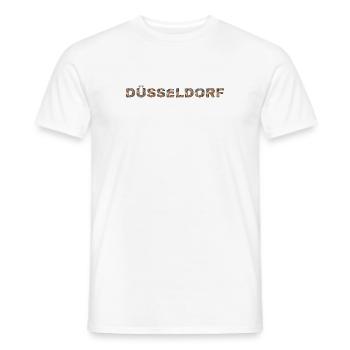 Chien de Düsseldorf - T-shirt homme - blanc - Devant - AI Model Male 178 dark (178cm)