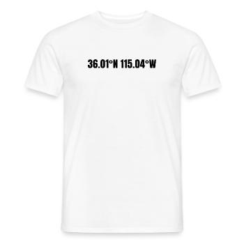 Henderson, Nevada, États-Unis Coordonnées - T-shirt homme - blanc - Devant - AI Model Male 178 dark (178cm)