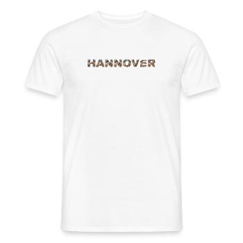 Hannover Hund - Männer T-Shirt - Weiß - Vorne - AI Model Male 178 dark (178cm)