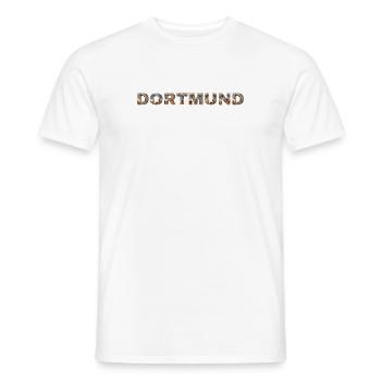 Dortmund Hund - Männer T-Shirt - Weiß - Vorne - AI Model Male 178 dark (178cm)