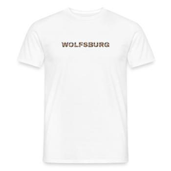 Wolfsburg Hund - Männer T-Shirt - Weiß - Vorne - AI Model Male 178 dark (178cm)