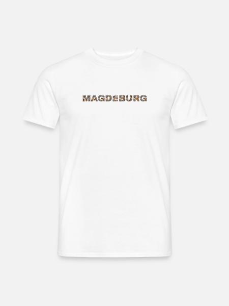 Magedburg Hund - Männer T-Shirt - Weiß