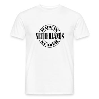 made in netherlands m1k2 - T-shirt homme - blanc - Devant - AI Model Male 178 dark (178cm)