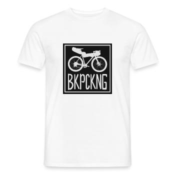 Vélo Gravelbike Vélo de course Gravel Bikepacking - T-shirt homme - blanc - Devant - AI Model Male 178 dark (178cm)