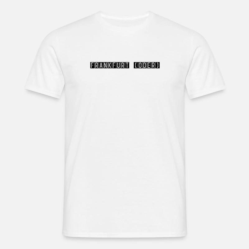 Frankfurt (Oder) Flughafentafel - Männer T-Shirt - Weiß