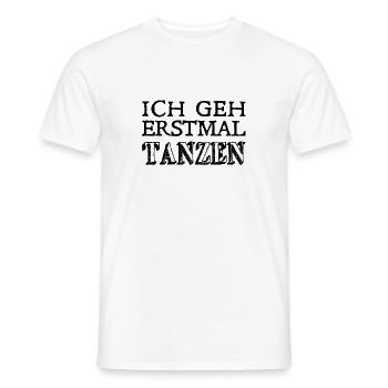 Je vais danser d’abord - danseurs - T-shirt homme - blanc - Devant - AI Model Male 178 dark (178cm)
