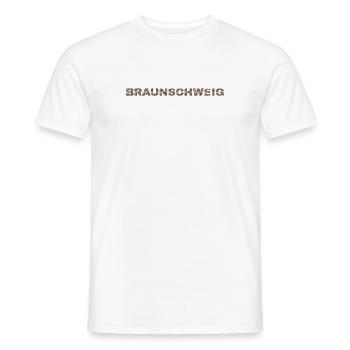 Braunschweig Hund - Männer T-Shirt - Weiß - Vorne - AI Model Male 178 dark (178cm)