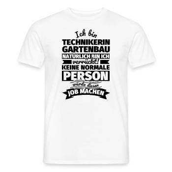 Technikerin Gartenbau Geschenke - Männer T-Shirt - Weiß - Vorne - AI Model Male 178 dark (178cm)