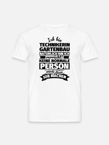 Technikerin Gartenbau Geschenke - Männer T-Shirt - Weiß