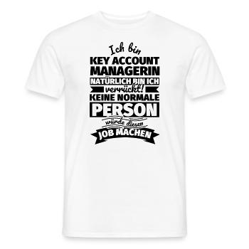 Key Account Managerin Geschenke - Männer T-Shirt - Weiß - Vorne - AI Model Male 178 dark (178cm)