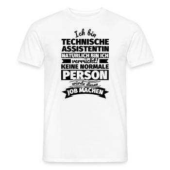 Technische Assistentin Geschenke - Männer T-Shirt - Weiß - Vorne - AI Model Male 178 dark (178cm)