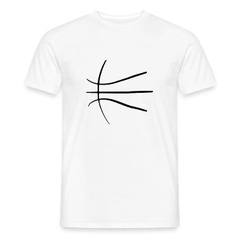 Conception abstraite du basketball - T-shirt homme - blanc - Devant - AI Model Male 178 dark (178cm)